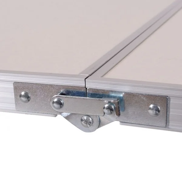 Table de Camping Table de jardin Table pliante portable en aluminium, réglable en hauteur, 120 x 60 x 55/62/70 cm