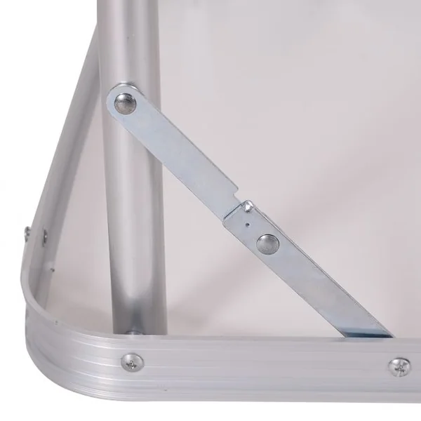 Table de Camping Table de jardin Table pliante portable en aluminium, réglable en hauteur, 120 x 60 x 55/62/70 cm