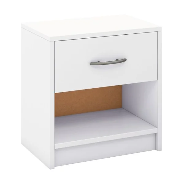 Table de Chevet avec Étagère de Rangement Ouverte Table Compacte 7 Couleurs au Choix