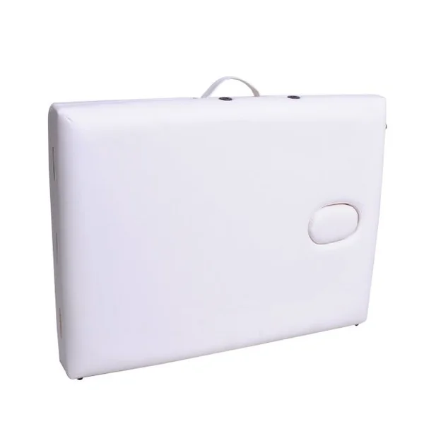 Table de massage pliante professionnel Lit de massage ergonomique, Portable, avec accessoires, 184x69x58.5-87.5cm, Blanc