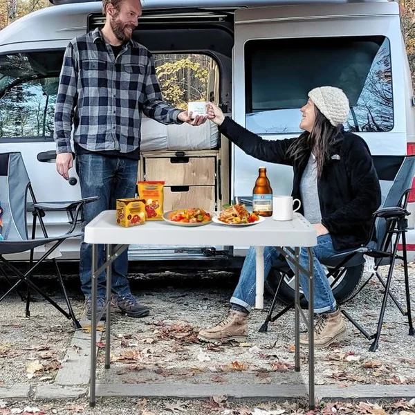 Table de Pêche Pliante avec Robinet Rotatif 360° Table Camping Portable pour Nettoyage Poisson en Acier&HDPE avec Évier et Support de Grille Charge 150KG