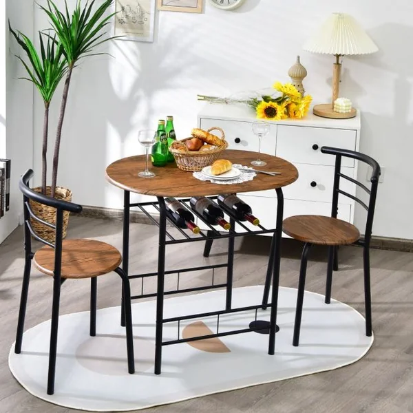 Table et Chaises de Cuisine Table et 2 Chaises Table et Chaises Salle à Manger MDF Café