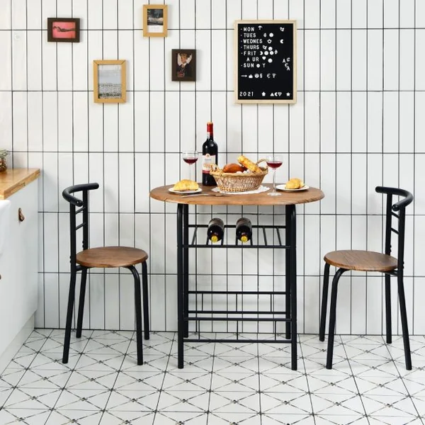 Table et Chaises de Cuisine Table et 2 Chaises Table et Chaises Salle à Manger MDF Café