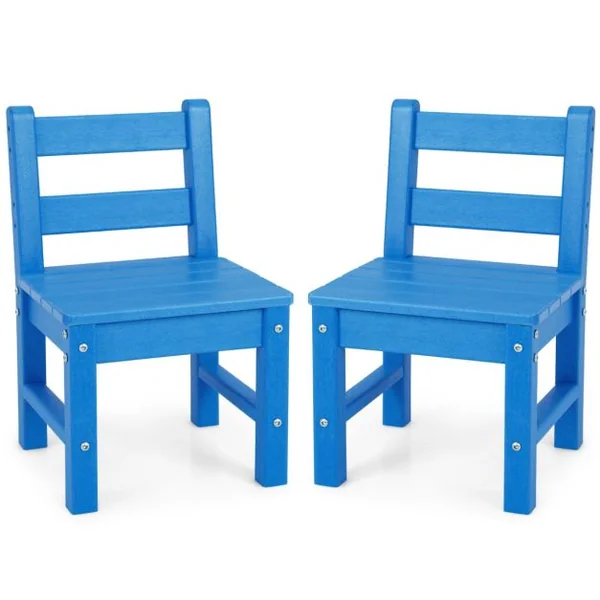 Table pour Enfants en PEHD anti-Décoloration pour Intérieur / Extérieur 64,5 x 64,5 x 51 cm (L x l x H) Bleu