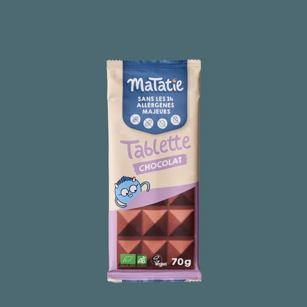 Tablette de Chocolat sans lactose