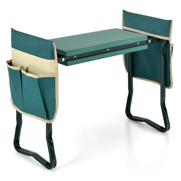 Tabourets de Jardinage Pliable avec Coussin EVA Charge 150KG