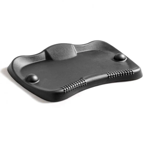 Tapis Anti-fatigue Antidérapant Tapis de Bureau Ergonomique pour Poste de Travail Débout en Caoutchouc 56x67x8cm Noir