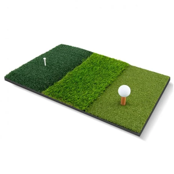 Tapis de Golf Portable 65 x 42 cm Tapis d’Entraînement Herbe de Golf pour Intérieur / Extérieur