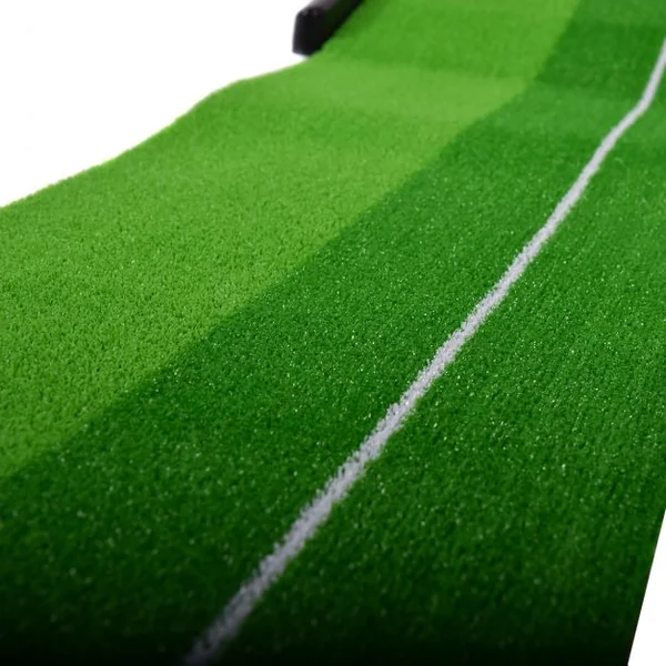 Tapis de Golf Putting mat portable Tapis de golf pour putting, 2 trous de 8.5/6.5 cm, Tapis en caoutchouc, 250x30x9cm