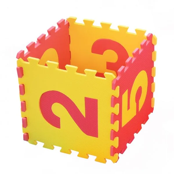 Tapis de sol pour enfants 36 pcs en mousse EVA Tapis de jeu Tapis puzzle 10 chiffres 26 lettres, pièce de 30 x 30 x 1 cm