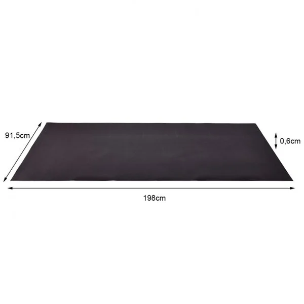 Tapis d'Equipement d'Exercice 6mm Amortissement des chocs Protection de Sol Réduction de Bruit