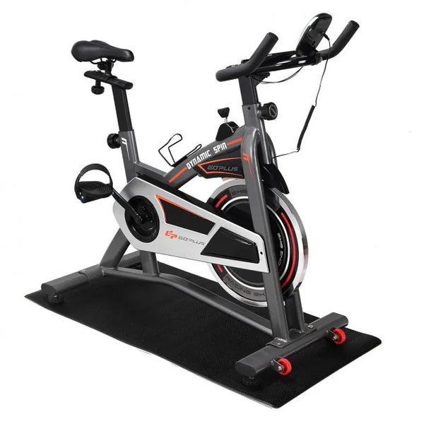Tapis pour appareils de fitness Tapis multifonction pour sport, en PVC imperméable et ignifuge, 120 x 60 x 0,6 cm, Noir