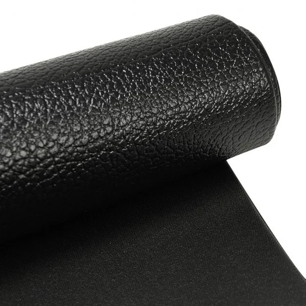 Tapis pour appareils de fitness Tapis multifonction pour sport, en PVC imperméable et ignifuge, 200 x 100 x 0,4 cm, Noir