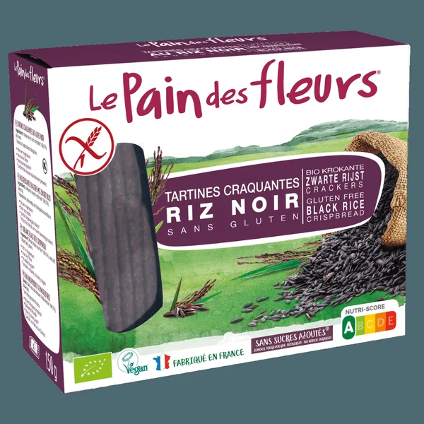 Tartines Craquantes Au Riz Noir
