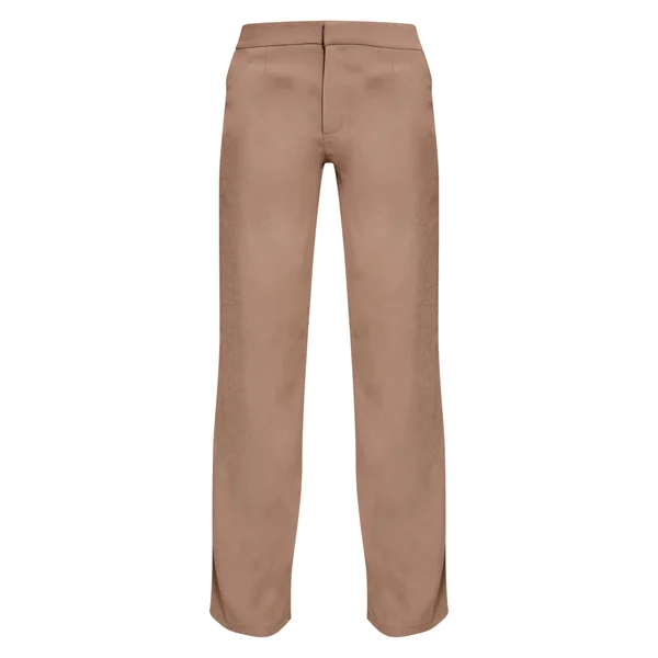 Taupe Pantalon Droit Ajusté Ensemble Coordonné