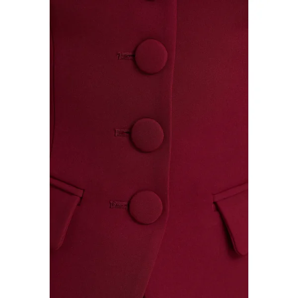 Tecla | Gilet tailleur boutonné bordeaux
