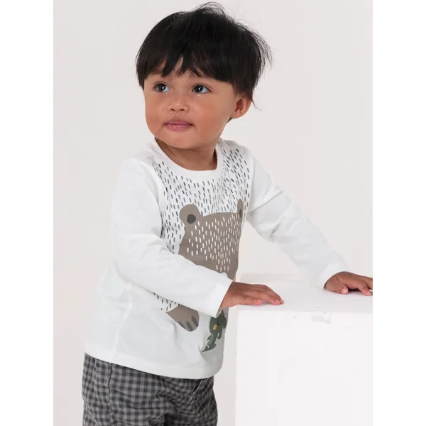 Tee Shirt Manches Longues Ecru - Soins Bébé Naturels & Produits Maman Après Naissance
