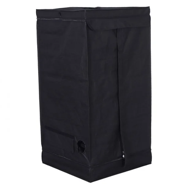 Tente Hydroponique Chambre de Culture Pousse Culture Hydroponique 210D Tissu Oxford 60 x 60 x 120 cm Noir