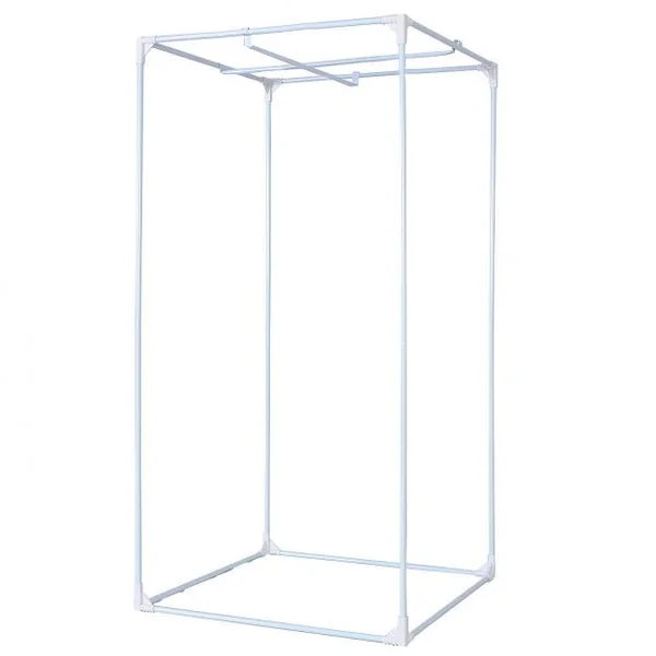 Tente Hydroponique Chambre de Culture Pousse Culture Hydroponique 210D Tissu Oxford 80 x 80 x 160 cm Noir