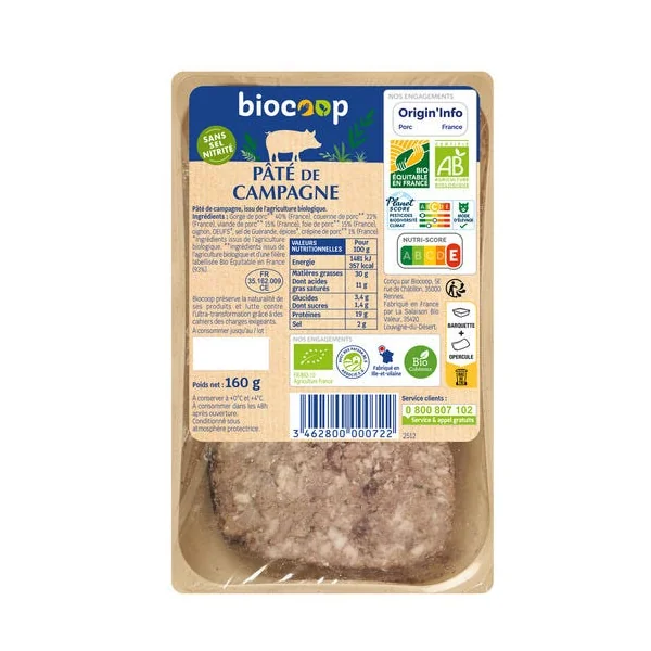 Terrine de campagne supérieure
