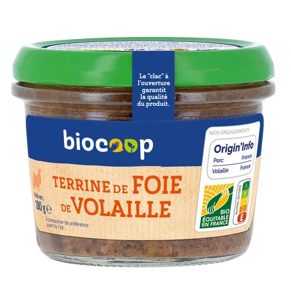 Terrine foie de volaille 180g