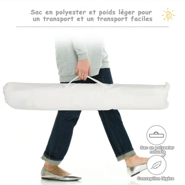 Tipi d'Indien pour Enfants avec Tapis et Sac de Transport 160 x 120 x 120 cm