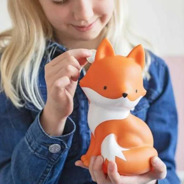 Tirelire enfant renard