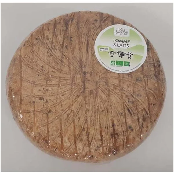 Tomme 3 laits au lait thermisé 26%MG