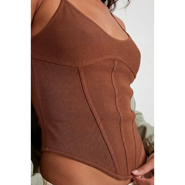 Top Corset Bandage À Bretelles