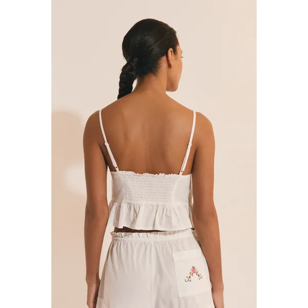 Top de pyjama en coton