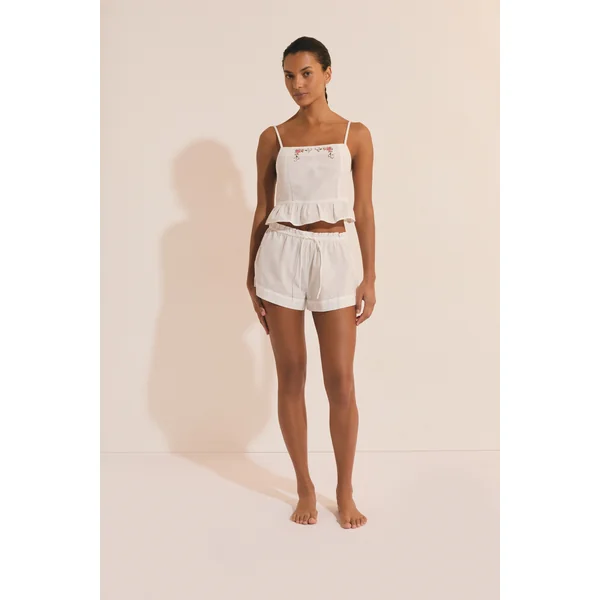 Top de pyjama en coton