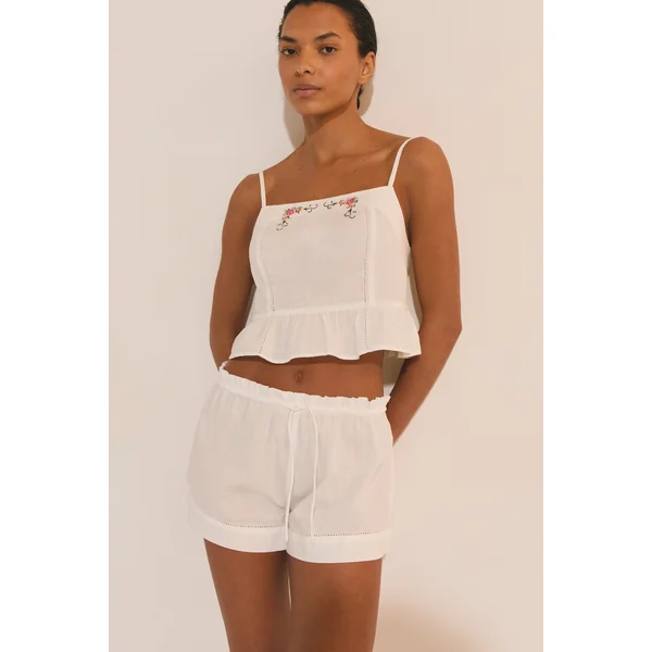 Top de pyjama en coton