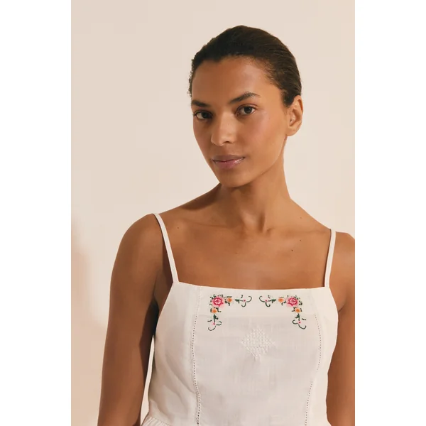 Top de pyjama en coton