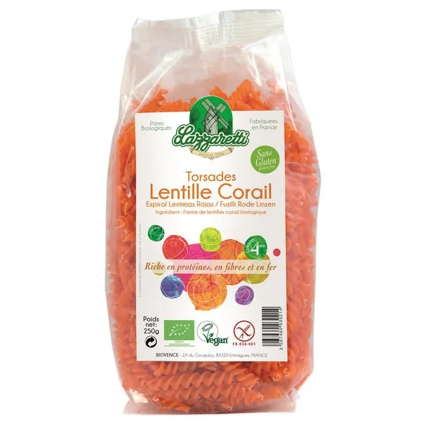 Torsade lentille corail 250g