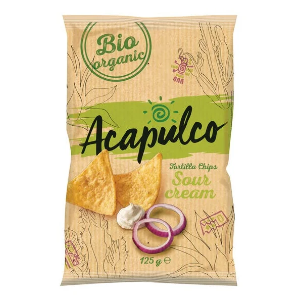 Tortilla chips oignon crème 125g