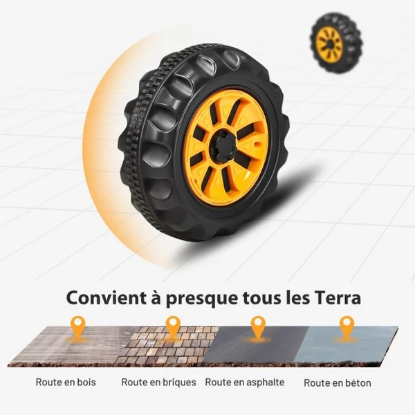 Tracteur pour Enfants 3-8 Ans Tracteur Electrique avec 2 Choix de Vitesse et Chargeuse Marche Avant et Arrière Bleu