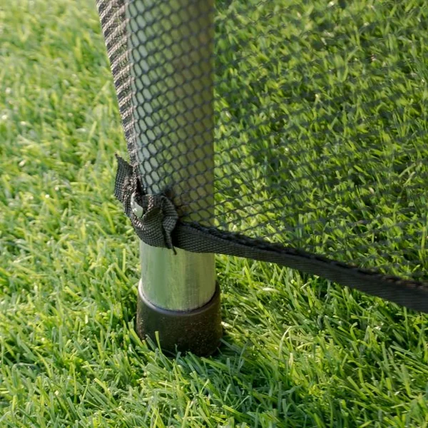 Trampoline de Jardin pour Enfant Filet de Sécurité Intérieur Extérieur, 140 cm de Dia. 162 cm de haut, Vert et noir