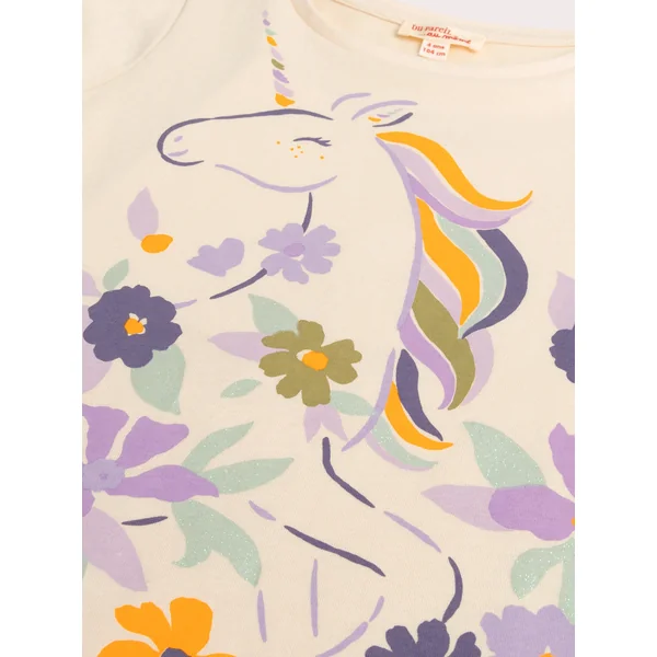 T-shirt animation licorne avec glitter pour fille - Soins Bébé Naturels & Produits Maman Après Naissance