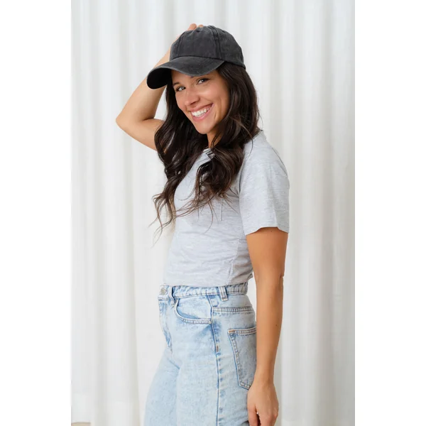 T-shirt avec doublure - gris pâle chiné