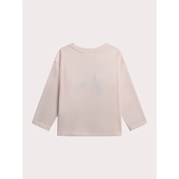 T-shirt beige animation floral fille - Soins Bébé Naturels & Produits Maman Après Naissance