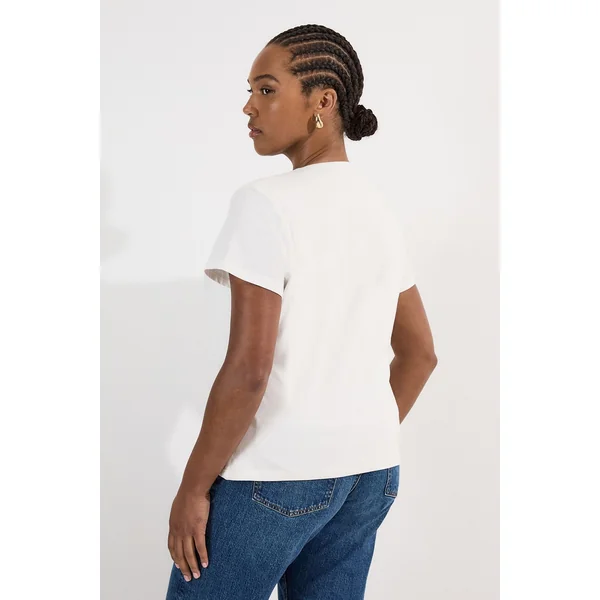 T-Shirt en Coton Stretch Grande Taille