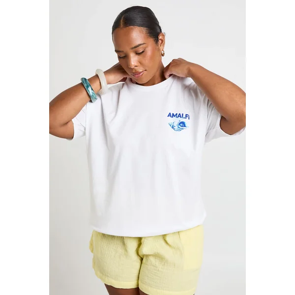 T-shirt Imprimé Amalfi Beach Grande Taille