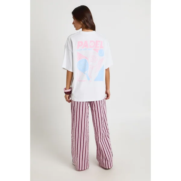 T-shirt Imprimé Padel Devant Et Dos