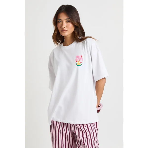 T-shirt Imprimé Pasta La Vista Recto Verso