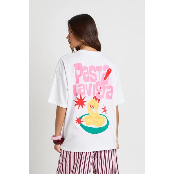 T-shirt Imprimé Pasta La Vista Recto Verso