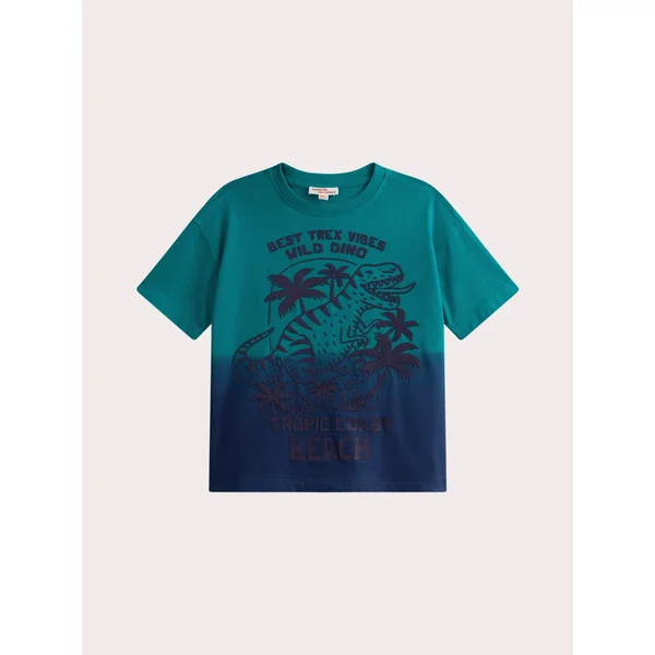 T-shirt manches courtes tye & dye animation dinosaure - Soins Bébé Naturels & Produits Maman Après Naissance