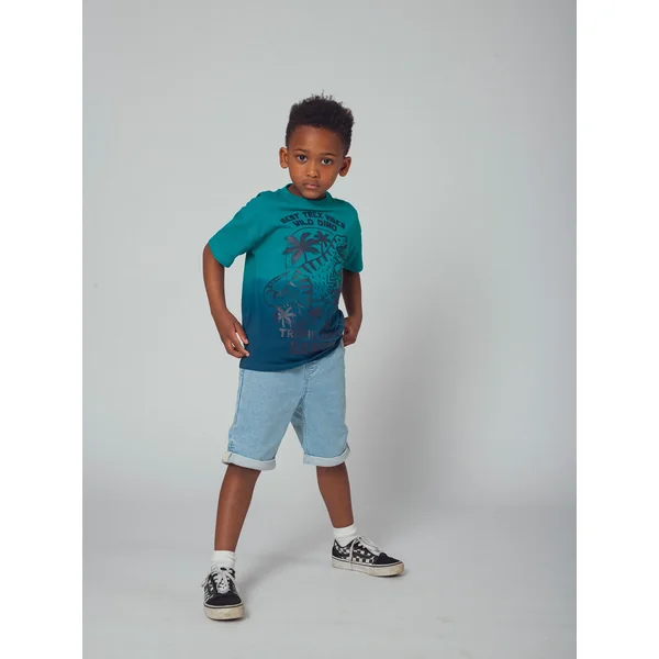 T-shirt manches courtes tye & dye animation dinosaure - Soins Bébé Naturels & Produits Maman Après Naissance