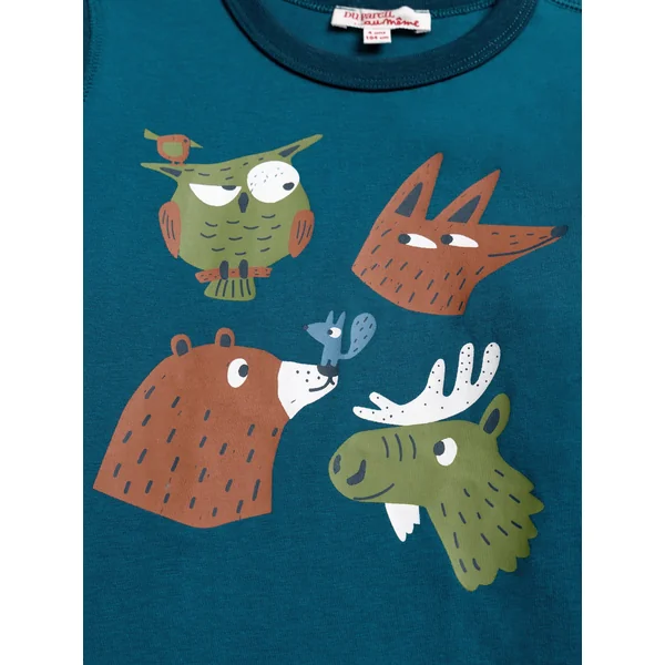 T-shirt manches longues color block - Soins Bébé Naturels & Produits Maman Après Naissance