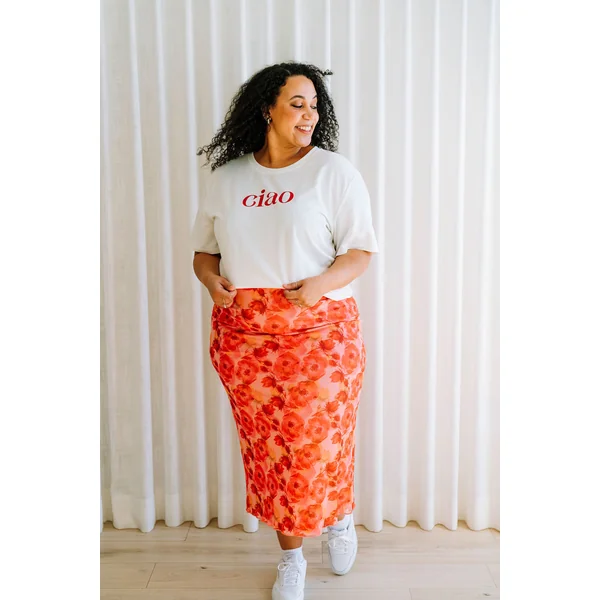 T-shirt oversize CIAO - blanc