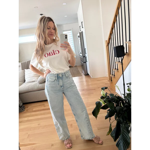 T-shirt oversize CIAO - blanc